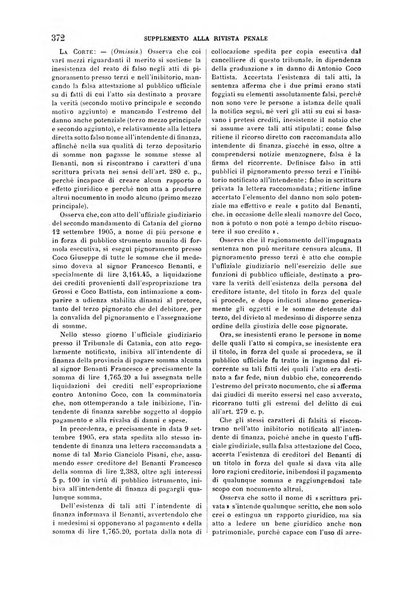 Studi e giudicati illustrativi del codice penale italiano supplemento alla Rivista Penale