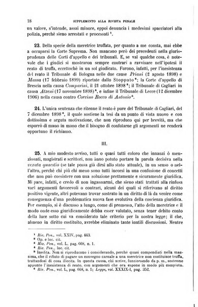 Studi e giudicati illustrativi del codice penale italiano supplemento alla Rivista Penale