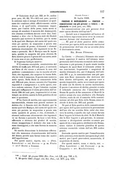 Studi e giudicati illustrativi del codice penale italiano supplemento alla Rivista Penale