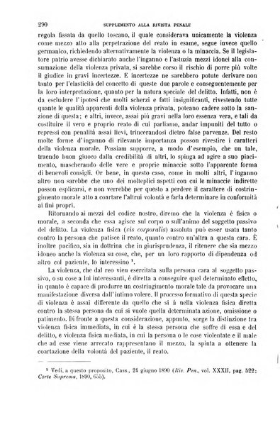 Studi e giudicati illustrativi del codice penale italiano supplemento alla Rivista Penale