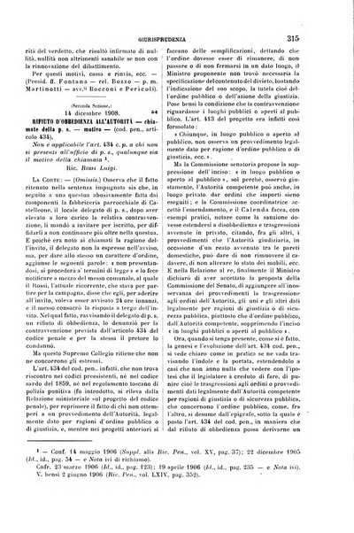 Studi e giudicati illustrativi del codice penale italiano supplemento alla Rivista Penale