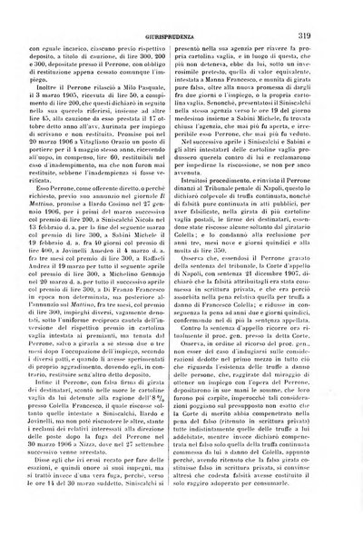 Studi e giudicati illustrativi del codice penale italiano supplemento alla Rivista Penale