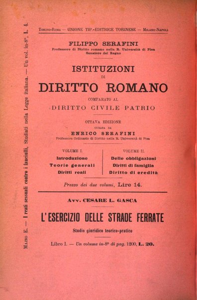 Studi e giudicati illustrativi del codice penale italiano supplemento alla Rivista Penale