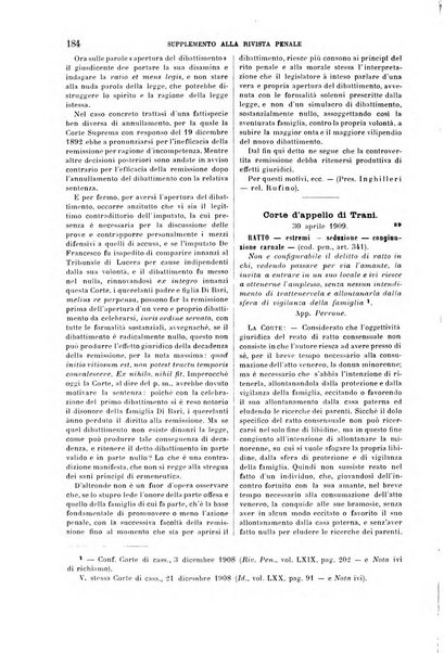 Studi e giudicati illustrativi del codice penale italiano supplemento alla Rivista Penale