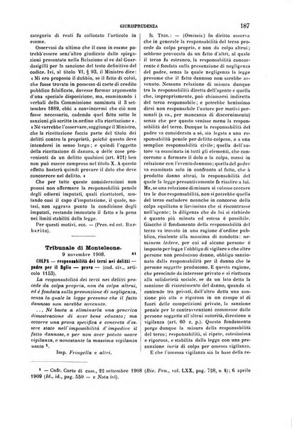 Studi e giudicati illustrativi del codice penale italiano supplemento alla Rivista Penale