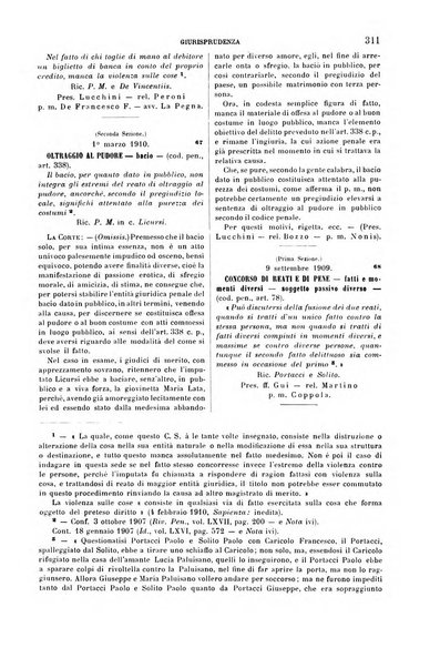 Studi e giudicati illustrativi del codice penale italiano supplemento alla Rivista Penale