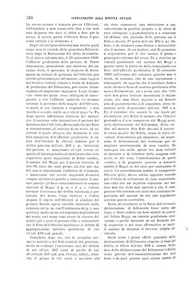 Studi e giudicati illustrativi del codice penale italiano supplemento alla Rivista Penale