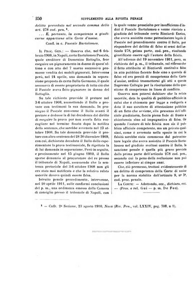 Studi e giudicati illustrativi del codice penale italiano supplemento alla Rivista Penale