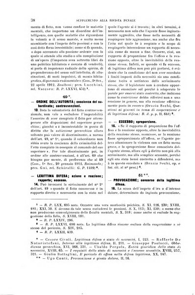 Studi e giudicati illustrativi del codice penale italiano supplemento alla Rivista Penale