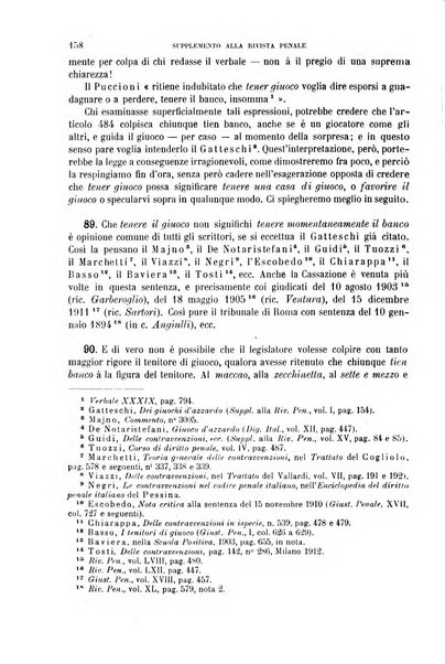 Studi e giudicati illustrativi del codice penale italiano supplemento alla Rivista Penale