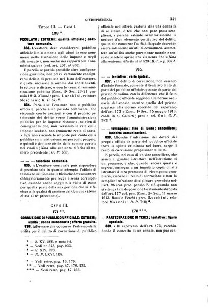 Studi e giudicati illustrativi del codice penale italiano supplemento alla Rivista Penale