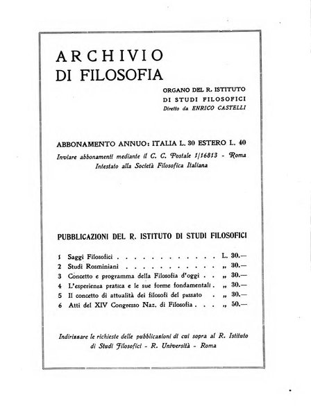 Studi filosofici rivista trimestrale di filosofia contemporanea