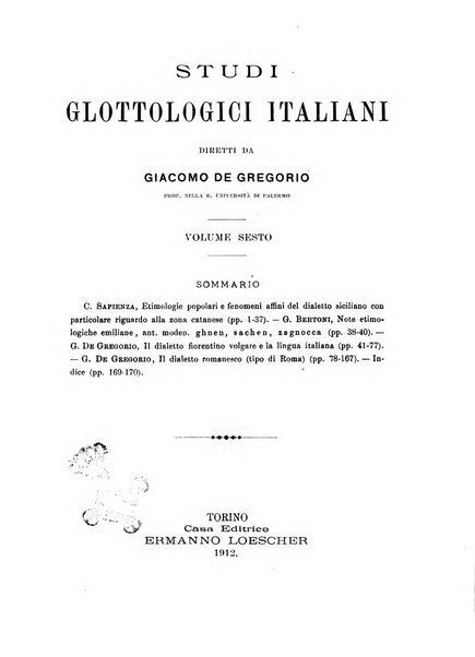 Studi glottologici italiani