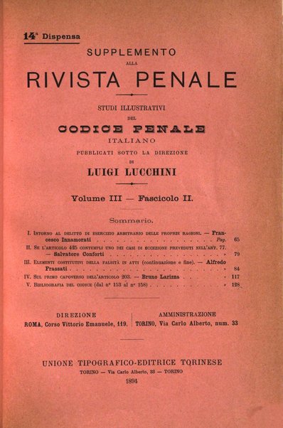 Studi illustrativi del codice penale italiano