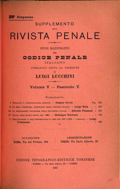 Studi illustrativi del codice penale italiano