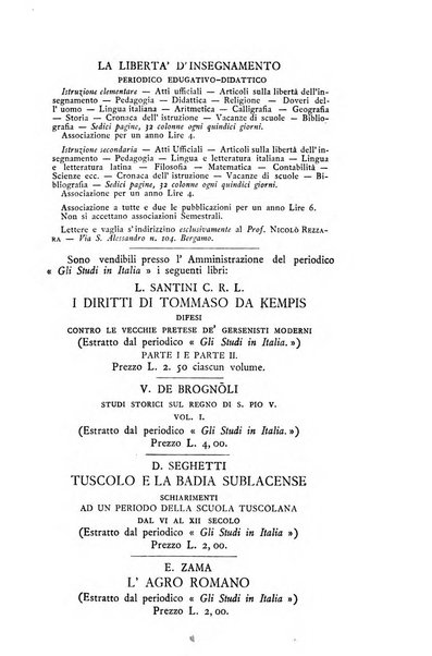 Gli studi in Italia periodico didattico, scientifico e letterario