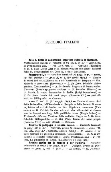 Gli studi in Italia periodico didattico, scientifico e letterario