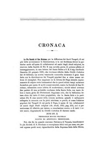 Studi religiosi rivista critica e storica