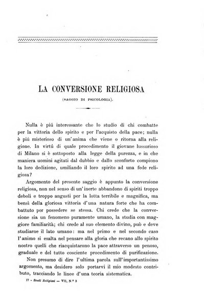 Studi religiosi rivista critica e storica