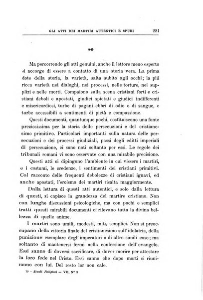 Studi religiosi rivista critica e storica