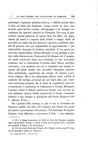 Studi religiosi rivista critica e storica