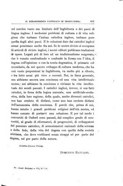 Studi religiosi rivista critica e storica