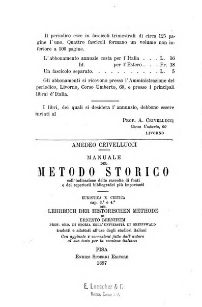 Studi storici