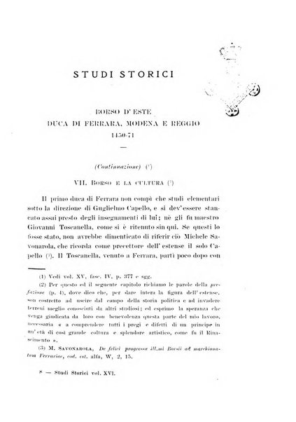 Studi storici