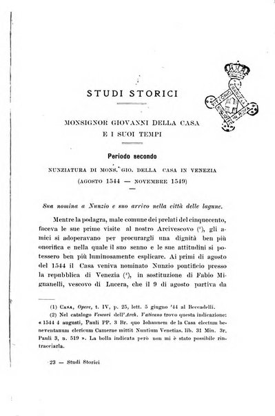 Studi storici