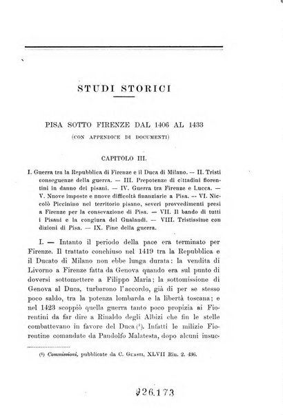 Studi storici