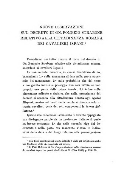 Studi storici per l'antichita classica