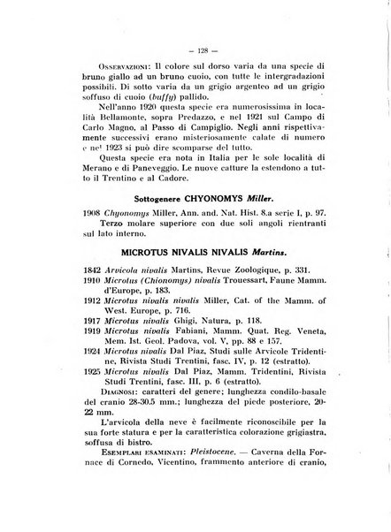 Studi trentini di scienze naturali rivista della Società per gli studi trentini