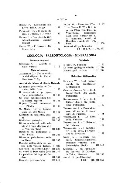 Studi trentini di scienze naturali rivista della Società per gli studi trentini