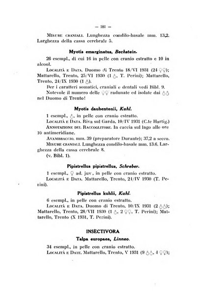 Studi trentini di scienze naturali rivista della Società per gli studi trentini