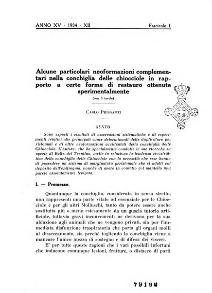 Studi trentini di scienze naturali rivista della Società per gli studi trentini