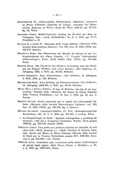 Studi trentini di scienze naturali rivista della Società per gli studi trentini