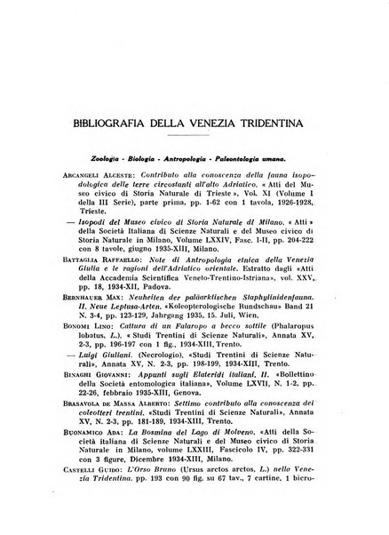 Studi trentini di scienze naturali rivista della Società per gli studi trentini