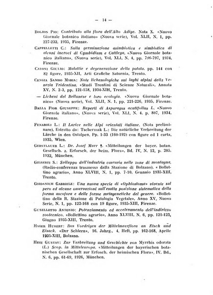 Studi trentini di scienze naturali rivista della Società per gli studi trentini