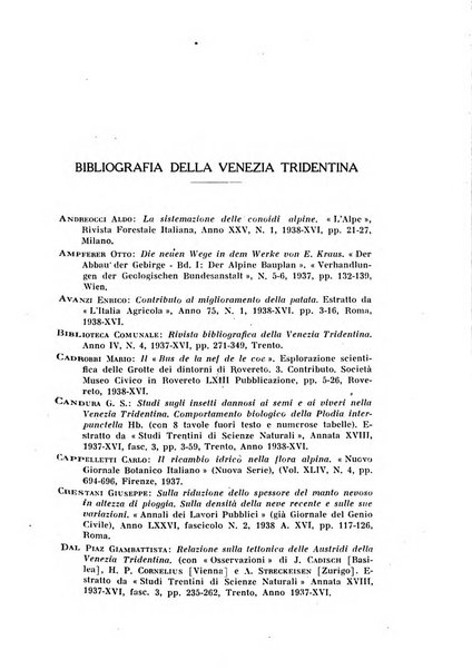 Studi trentini di scienze naturali rivista della Società per gli studi trentini