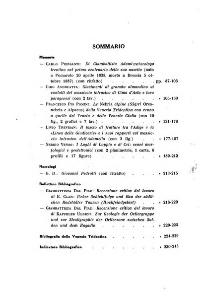 Studi trentini di scienze naturali rivista della Società per gli studi trentini