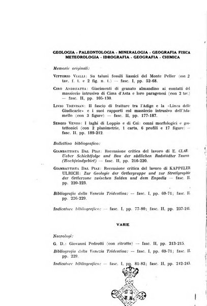 Studi trentini di scienze naturali rivista della Società per gli studi trentini