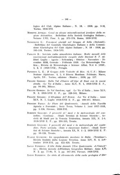 Studi trentini di scienze naturali rivista della Società per gli studi trentini