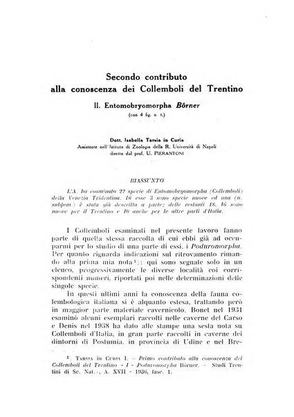 Studi trentini di scienze naturali rivista della Società per gli studi trentini