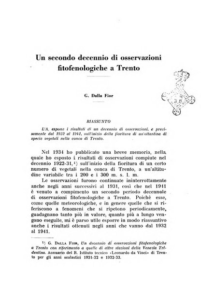 Studi trentini di scienze naturali rivista della Società per gli studi trentini