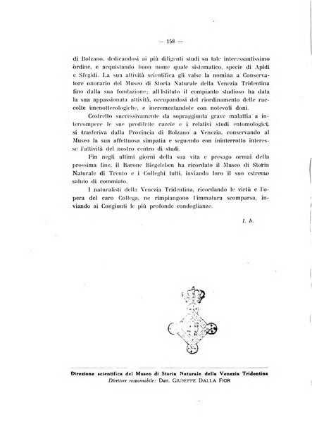 Studi trentini di scienze naturali rivista della Società per gli studi trentini