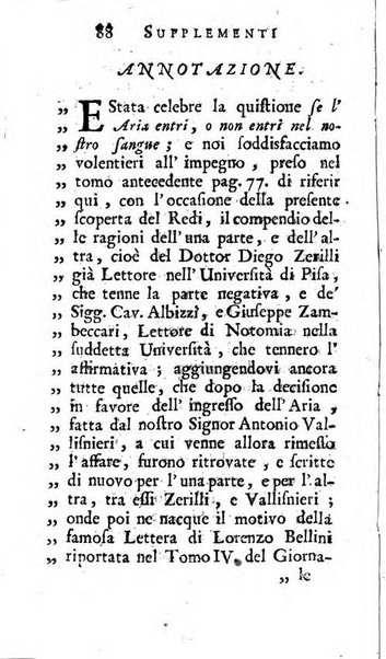 Supplementi al giornale de' letterati d'Italia