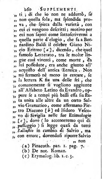 Supplementi al giornale de' letterati d'Italia