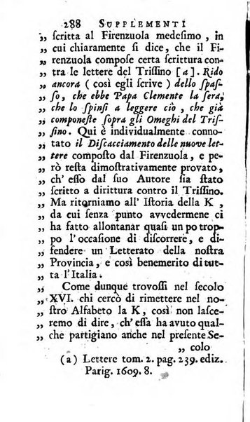 Supplementi al giornale de' letterati d'Italia