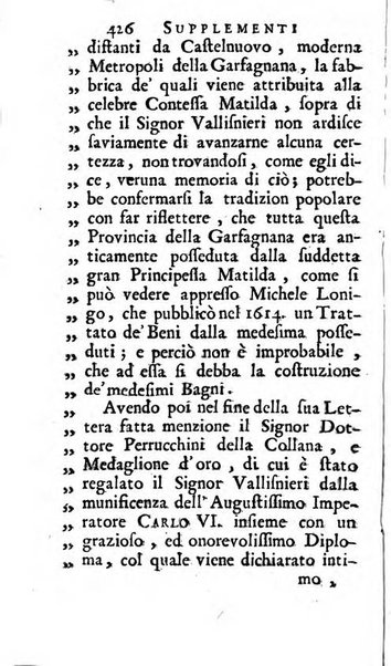 Supplementi al giornale de' letterati d'Italia