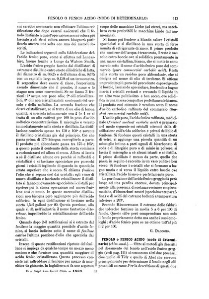 Supplemento annuale alla Enciclopedia di chimica scientifica e industriale colle applicazioni all'agricoltura ed industrie agronomiche ...